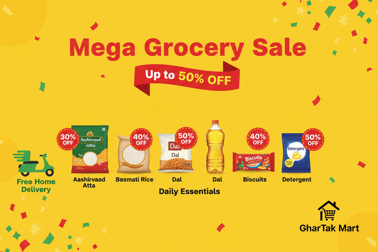 Mega Grocery Sale Banner